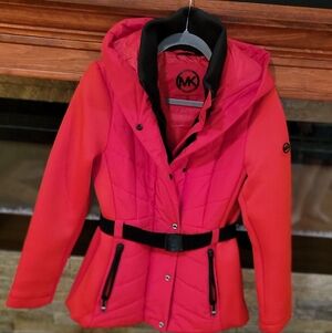 Michael Kors Women's Vibrant Red Ski Jacket NWT